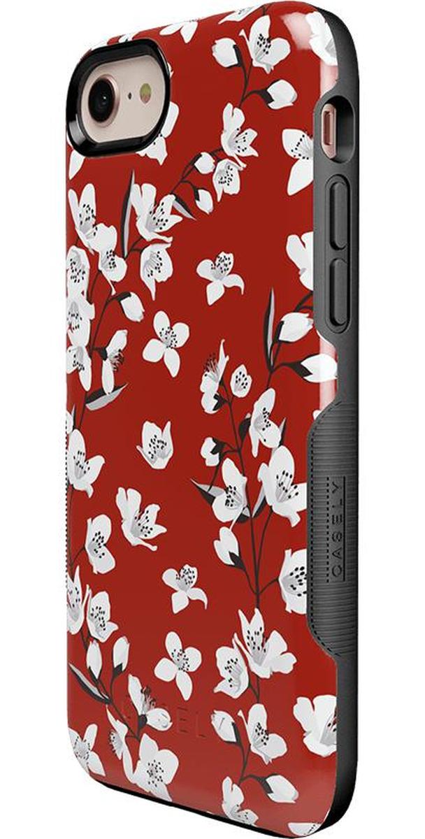 Floral Forest | Red Cherry Blossom Floral Case iPhone Case get.casely