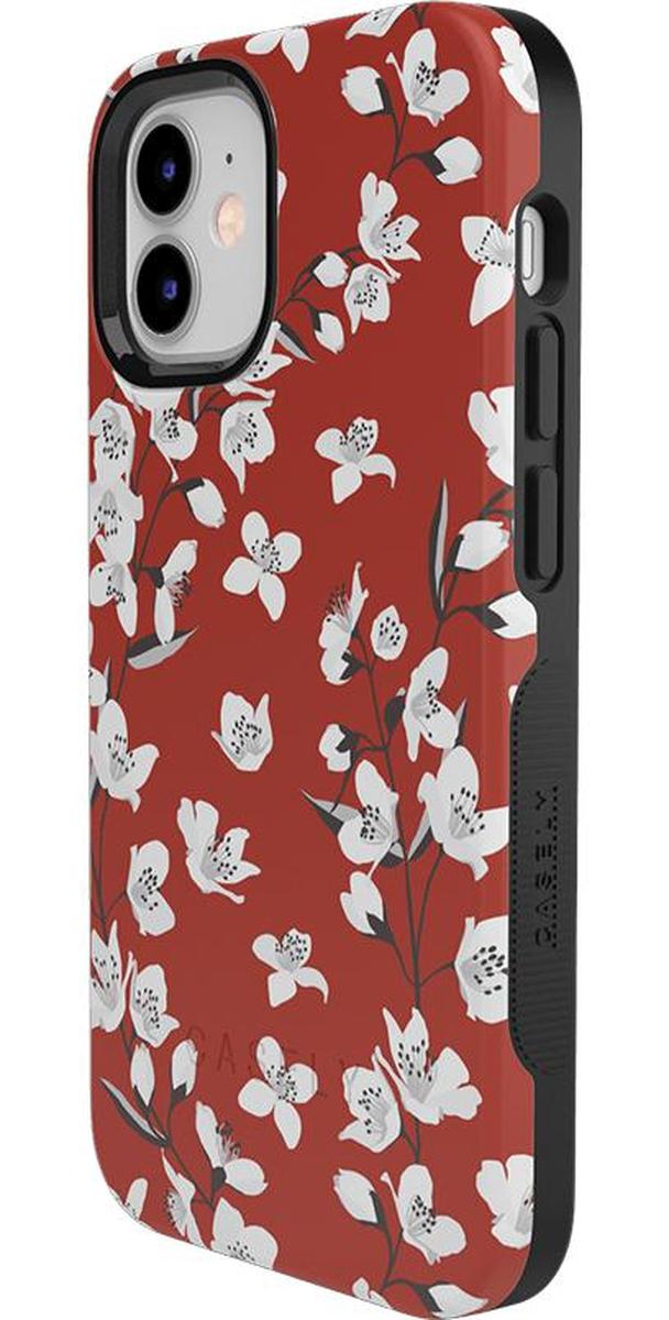 Floral Forest | Red Cherry Blossom Floral Case iPhone Case get.casely