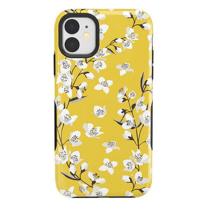 Floral Forest | Yellow Cherry Blossom Floral Case iPhone Case get.casely Bold iPhone 11