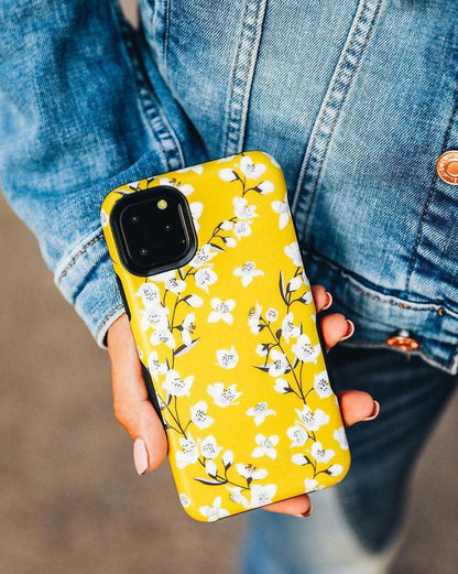 Floral Forest | Yellow Cherry Blossom Floral Case iPhone Case get.casely