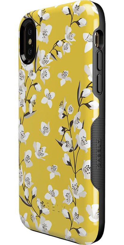 Floral Forest | Yellow Cherry Blossom Floral Case iPhone Case get.casely