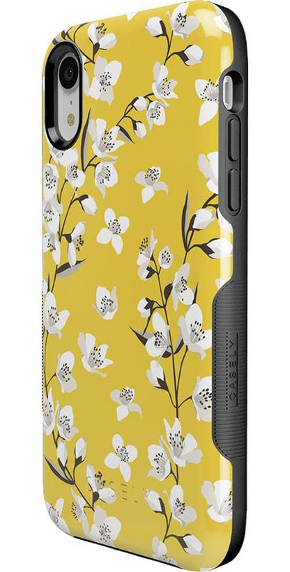 Floral Forest | Yellow Cherry Blossom Floral Case iPhone Case get.casely