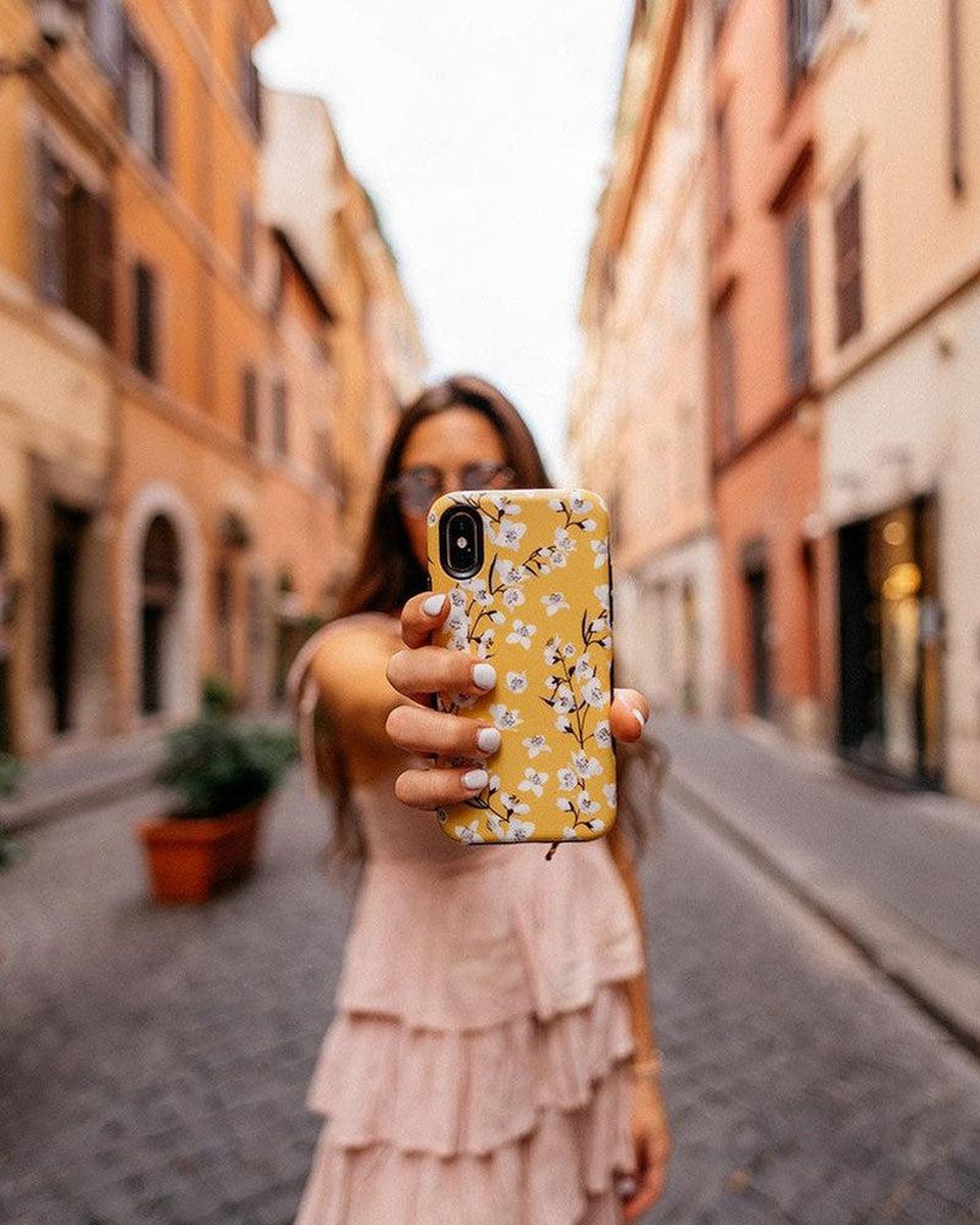 Floral Forest | Yellow Cherry Blossom Floral Case iPhone Case get.casely