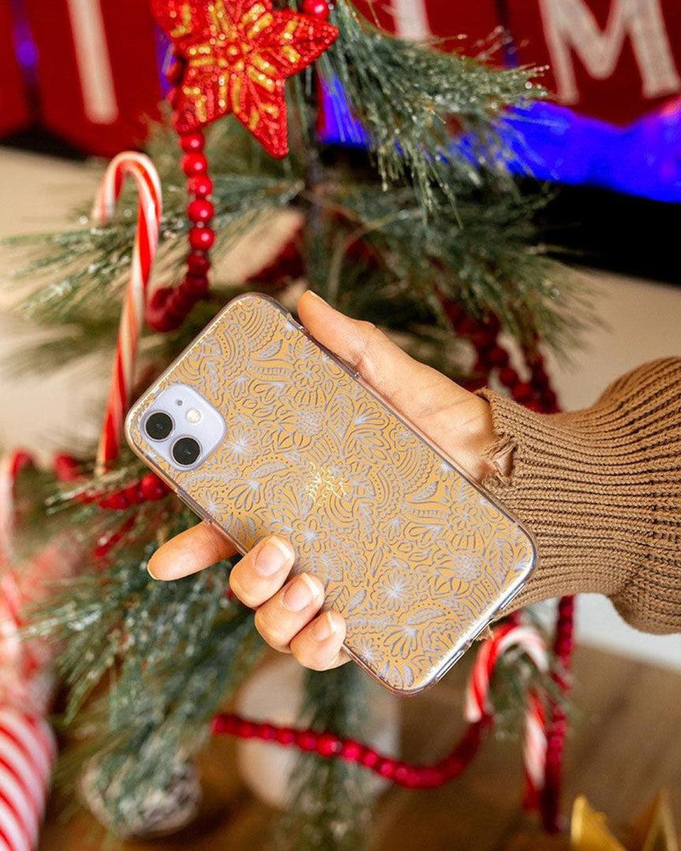 Floral Mandala | Rose Gold Clear Case iPhone Case get.casely