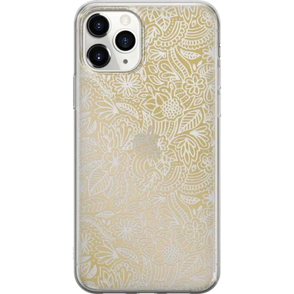 Floral Mandala | Rose Gold Clear Case iPhone Case get.casely