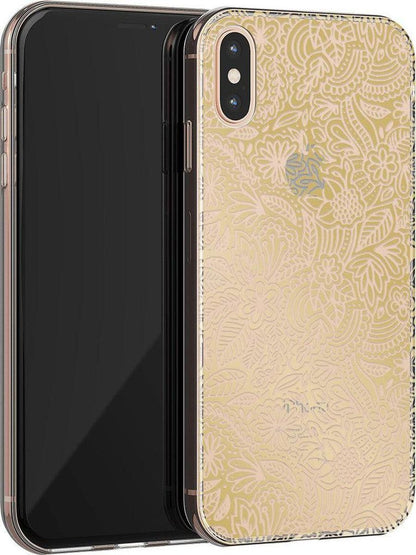 Floral Mandala | Rose Gold Clear Case iPhone Case get.casely