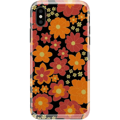 Flower Child | Bright Retro Floral Case iPhone Case get.casely Classic iPhone X / XS