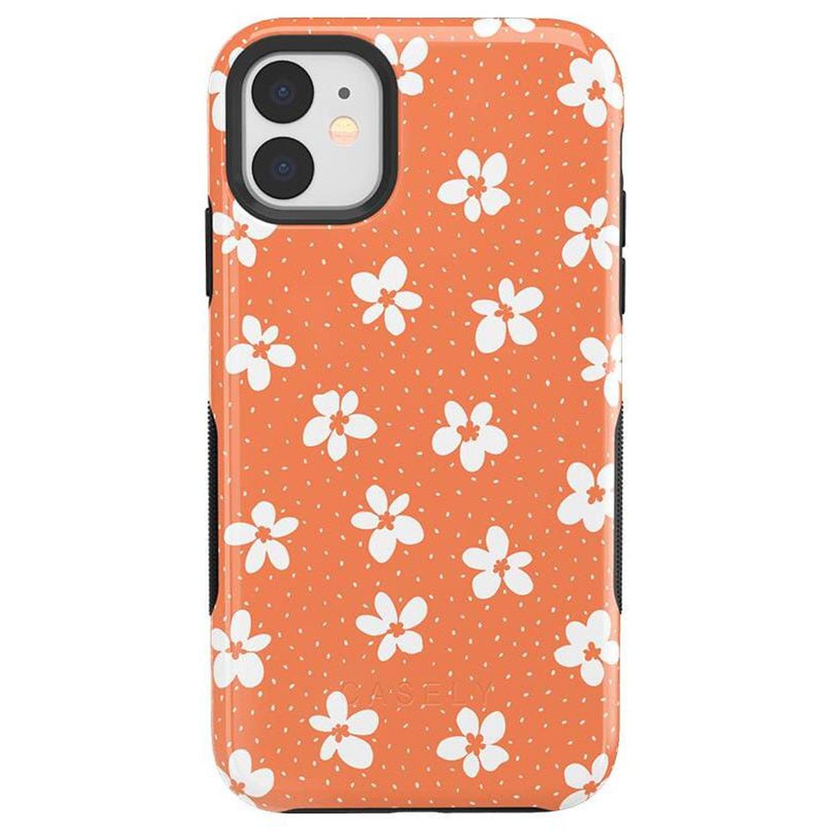 Flower My World | Burnt Orange Floral Case iPhone Case get.casely Bold iPhone 11