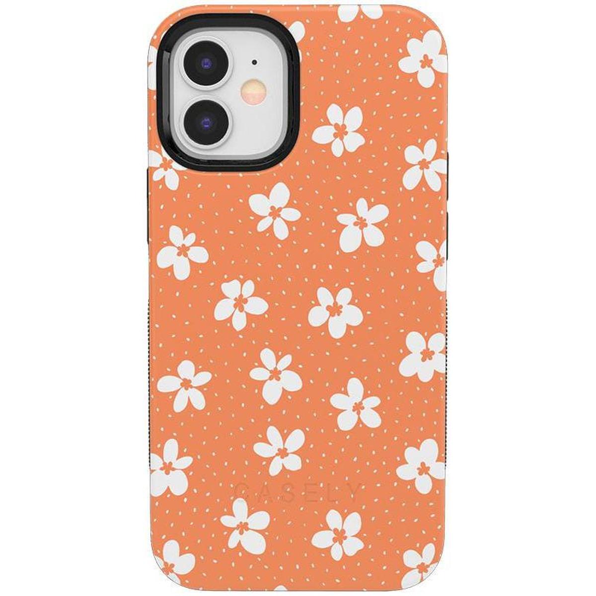 Flower My World | Burnt Orange Floral Case iPhone Case get.casely Bold iPhone 12 Mini