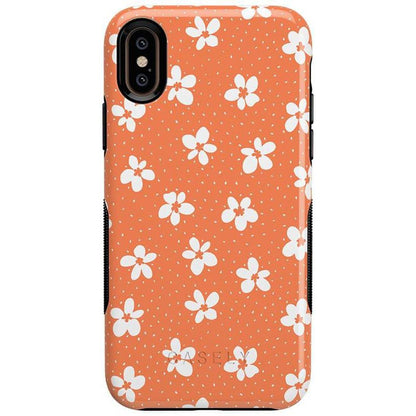 Flower My World | Burnt Orange Floral Case iPhone Case get.casely Bold iPhone XS Max
