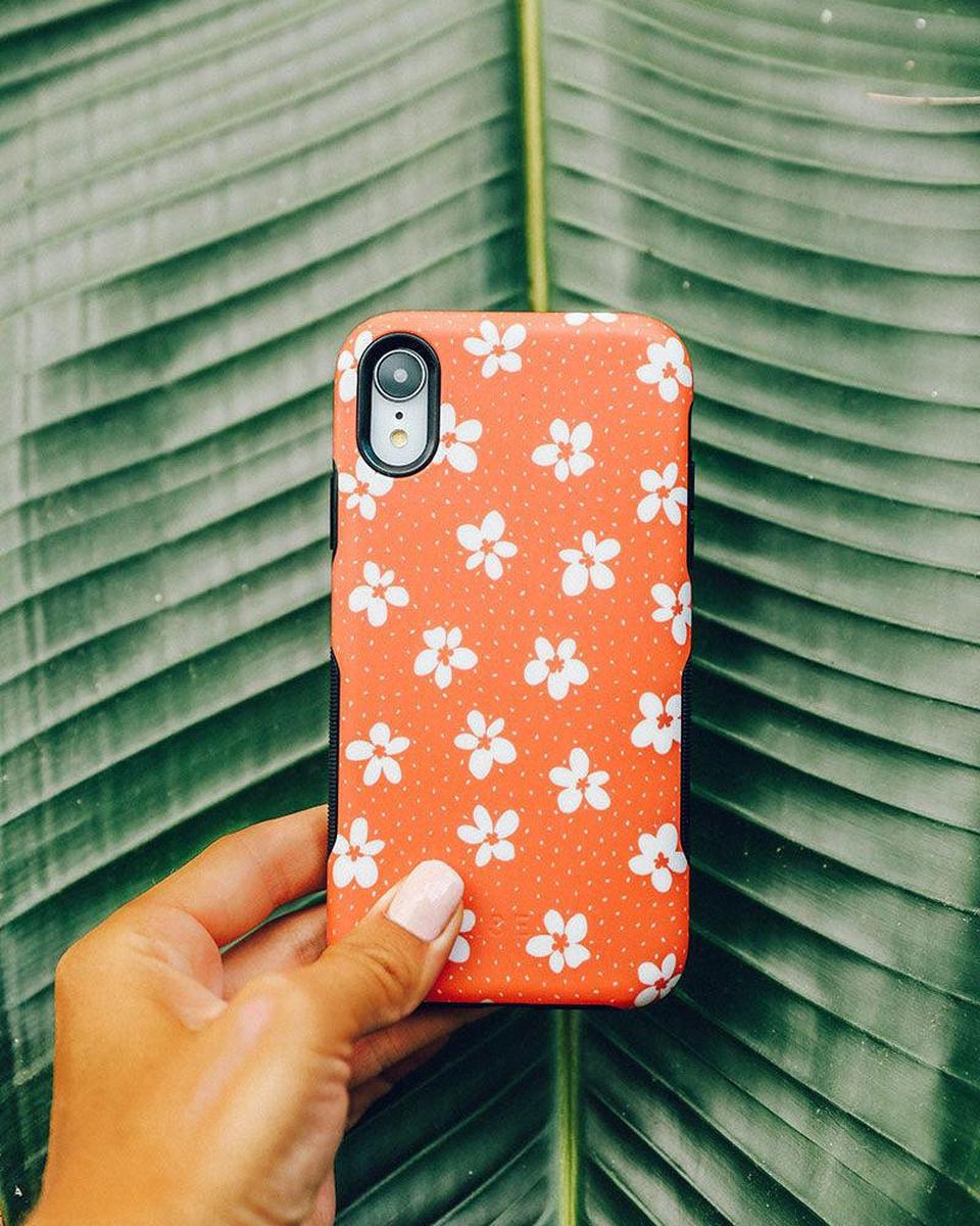 Flower My World | Burnt Orange Floral Case iPhone Case get.casely