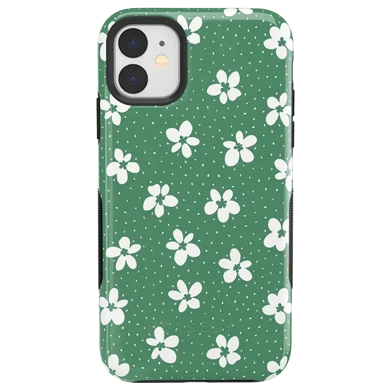 Flower My World | Jade Green Floral Case iPhone Case get.casely Bold iPhone 11
