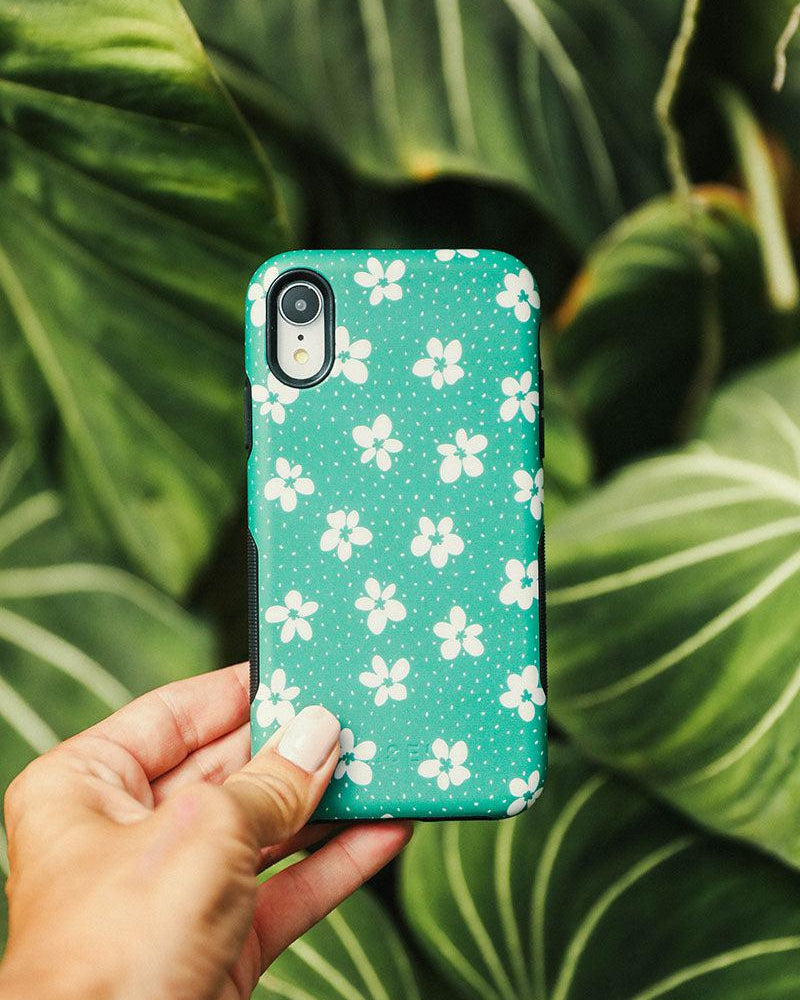 Flower My World | Jade Green Floral Case iPhone Case get.casely