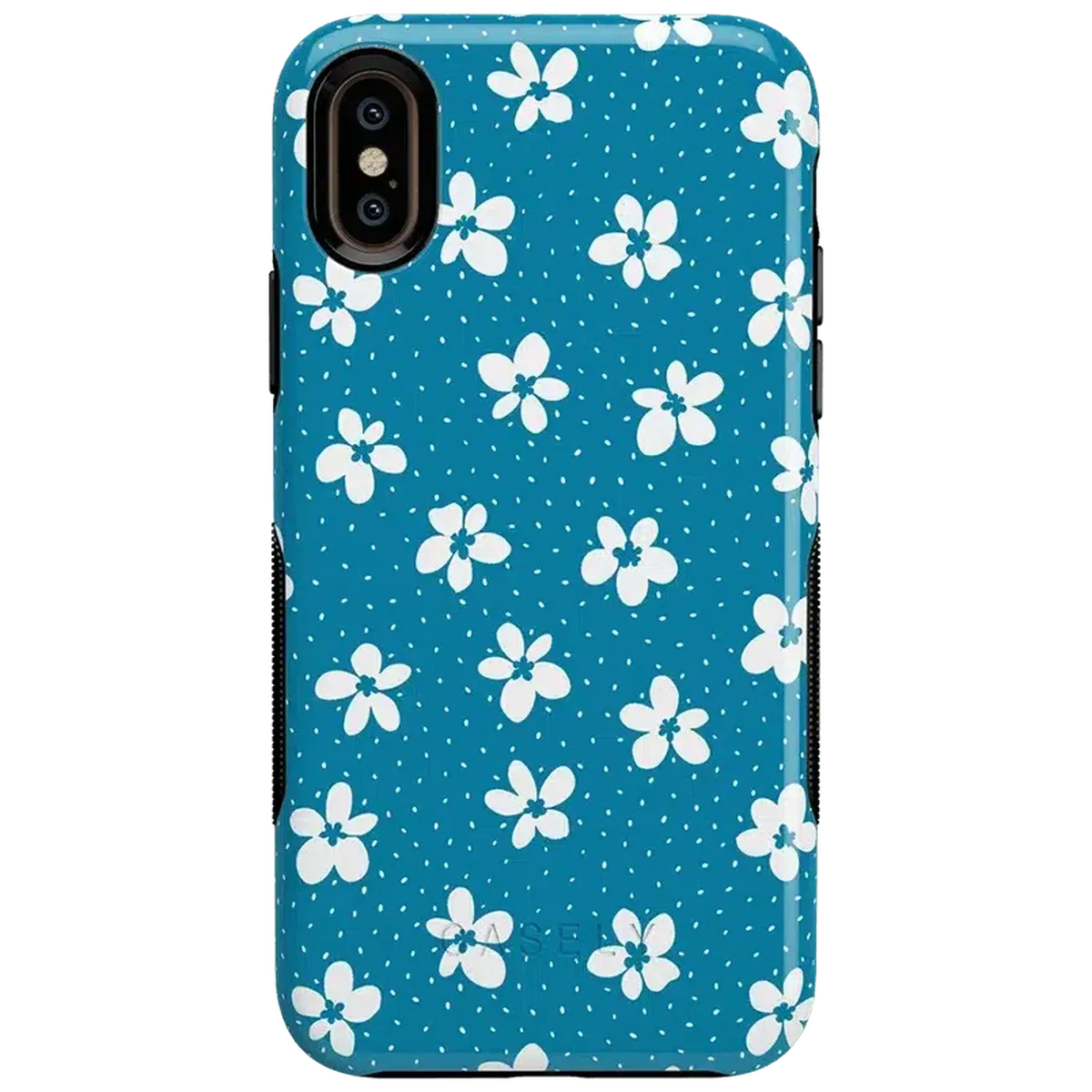 Flower My World | Ocean Blue Floral Case iPhone Case get.casely Bold iPhone XS Max
