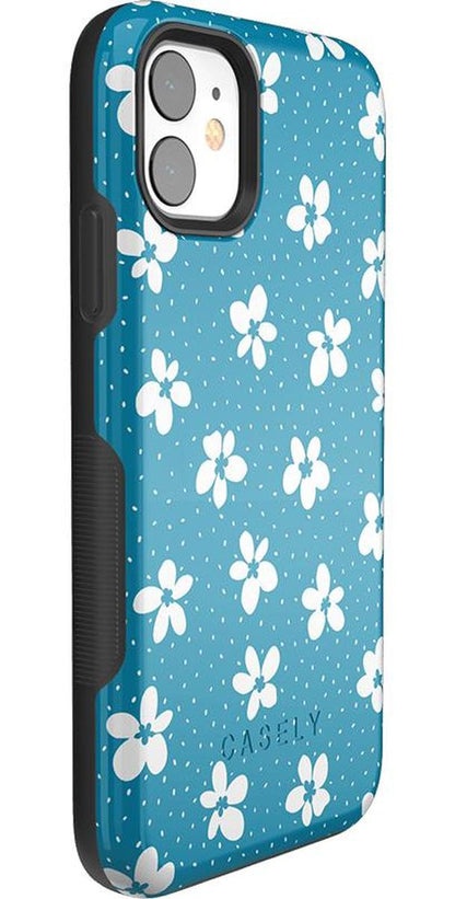 Flower My World | Ocean Blue Floral Case iPhone Case get.casely