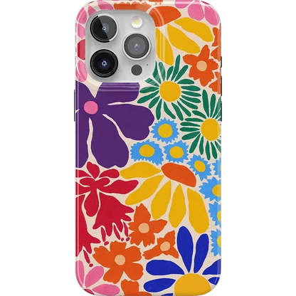 Flower Patch | Multi-Color Floral Case iPhone Case get.casely Classic + MagSafe® iPhone 15 Pro Max