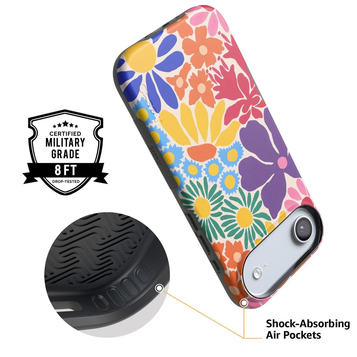 Flower Patch | Multi-Color Floral Case iPhone Case get.casely