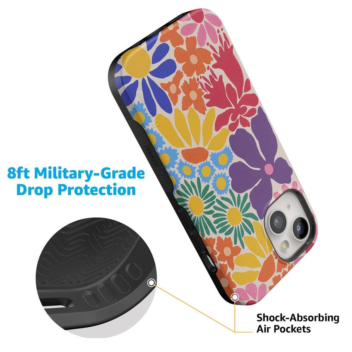 Flower Patch | Multi-Color Floral Case iPhone Case get.casely