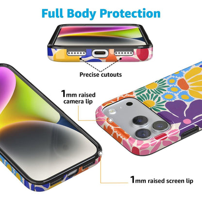 Flower Patch | Multi-Color Floral Case iPhone Case get.casely