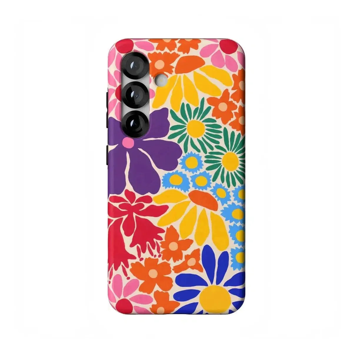 Flower Patch | Multi-Color Floral Samsung Case Samsung Case Casetry Essential + MagSafe® Galaxy S25