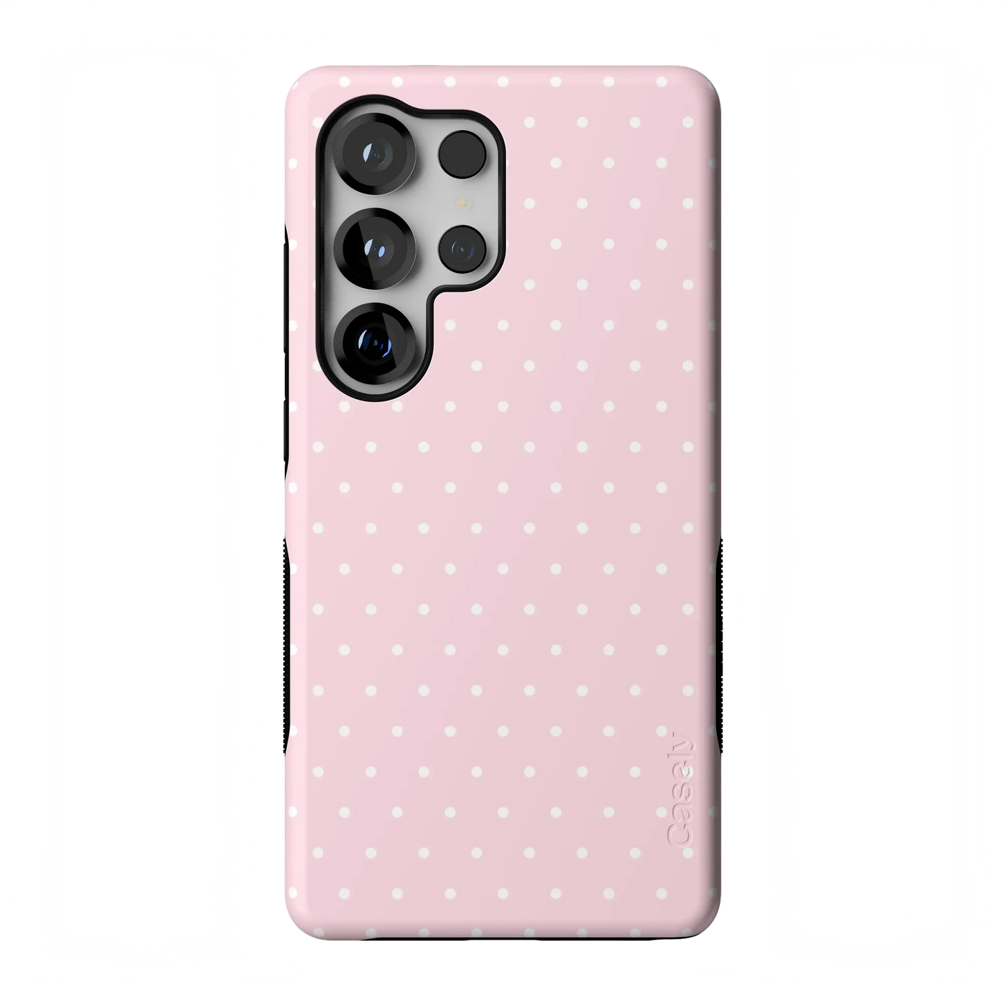 On the Dot | Pink & White Polka Dot Case - Galaxy S25 Ultra