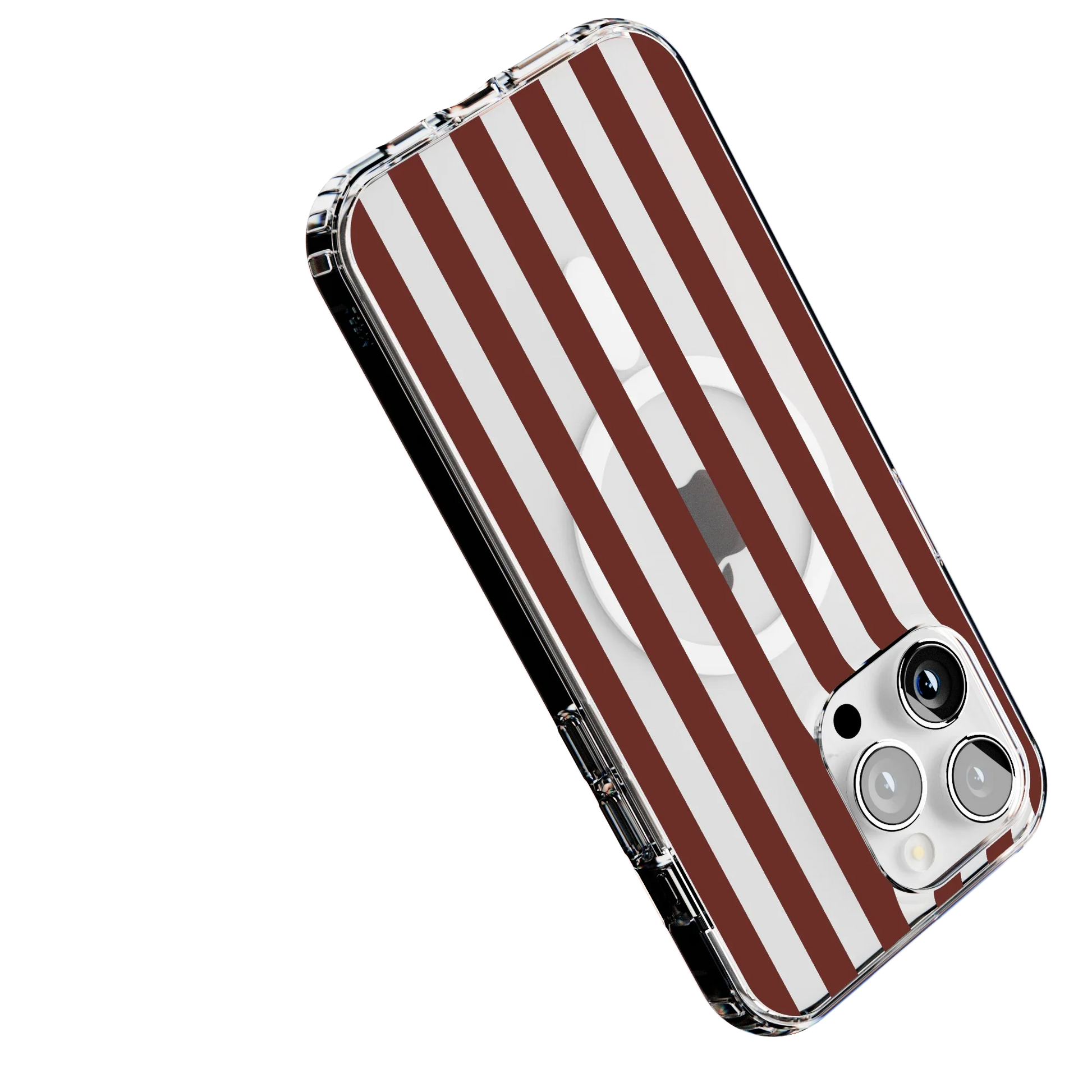 Sunday in Brooklyn | Burgundy Stripes Case