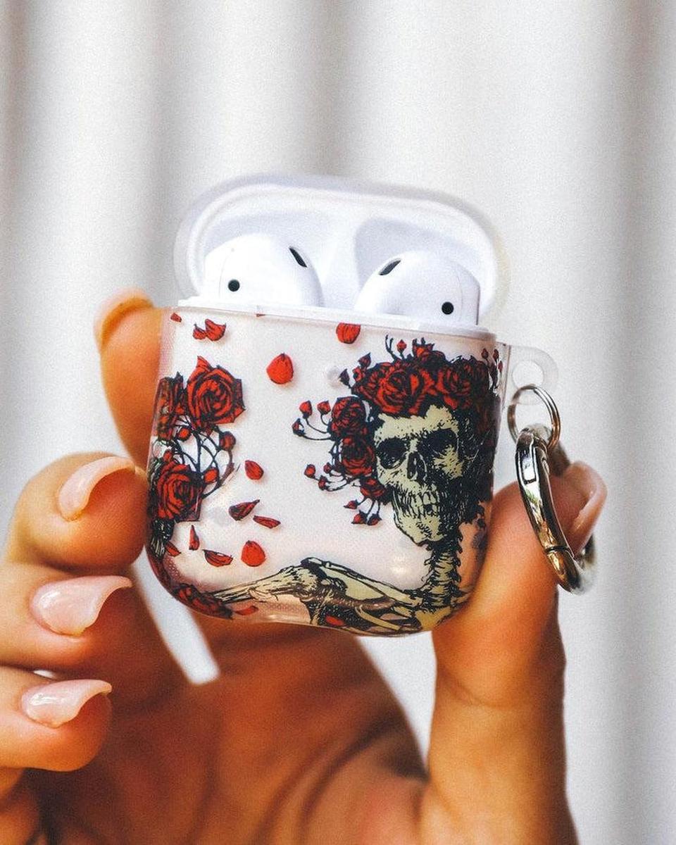 Forever Grateful | Grateful Dead Skeleton Floral AirPods Case AirPods Case Grateful Dead
