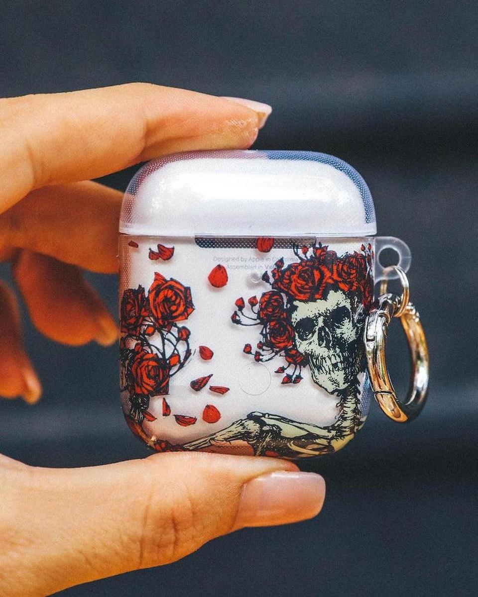 Forever Grateful | Grateful Dead Skeleton Floral AirPods Case AirPods Case Grateful Dead