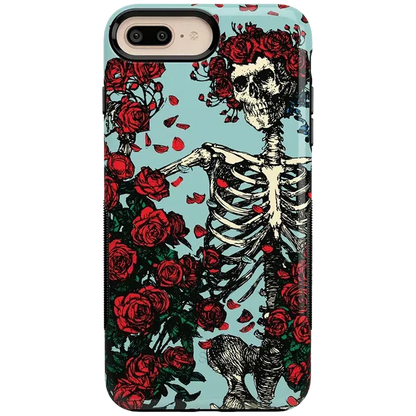 Forever Grateful | Grateful Dead Skeleton Floral Case iPhone Case Grateful Dead Bold iPhone 6/7/8 Plus