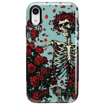 Forever Grateful | Grateful Dead Skeleton Floral Case iPhone Case Grateful Dead Bold iPhone XR