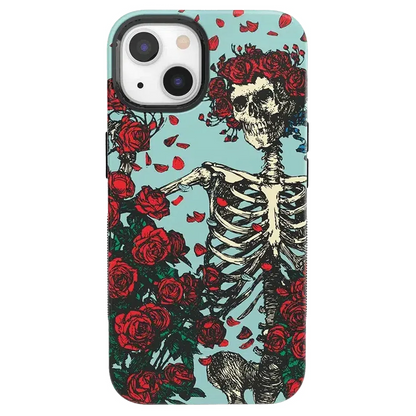 Forever Grateful | Grateful Dead Skeleton Floral Case iPhone Case Grateful Dead Bold + MagSafe® iPhone 13