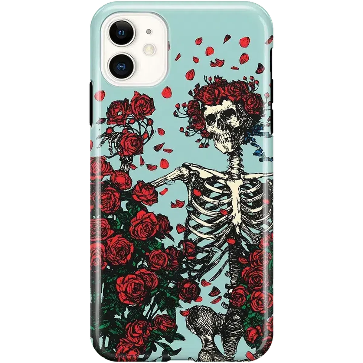 Forever Grateful | Grateful Dead Skeleton Floral Case iPhone Case Grateful Dead Classic iPhone 11