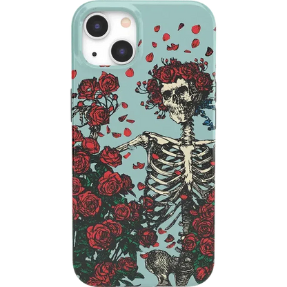 Forever Grateful | Grateful Dead Skeleton Floral Case iPhone Case Grateful Dead Classic iPhone 13 Mini
