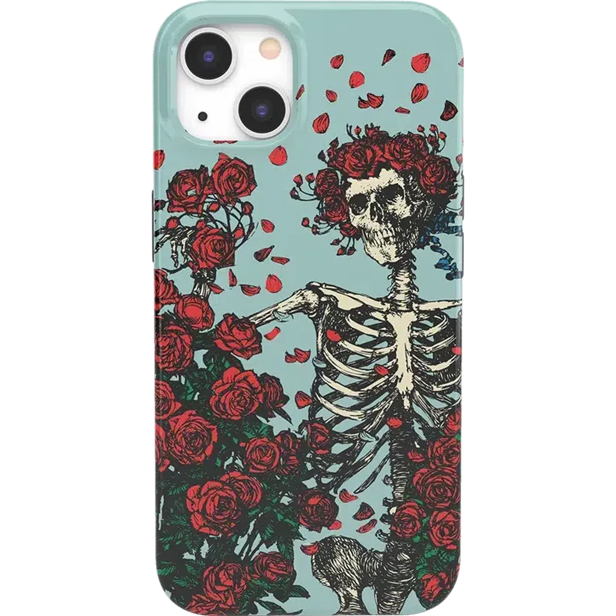 Forever Grateful | Grateful Dead Skeleton Floral Case iPhone Case Grateful Dead Classic + MagSafe® iPhone 13