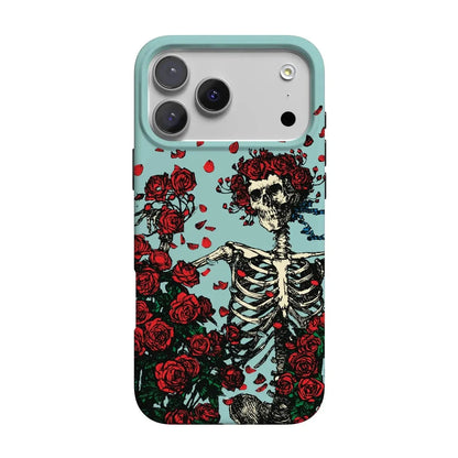 Forever Grateful | Grateful Dead Skeleton Floral Case iPhone Case Grateful Dead Classic + MagSafe® iPhone 17 Pro Max