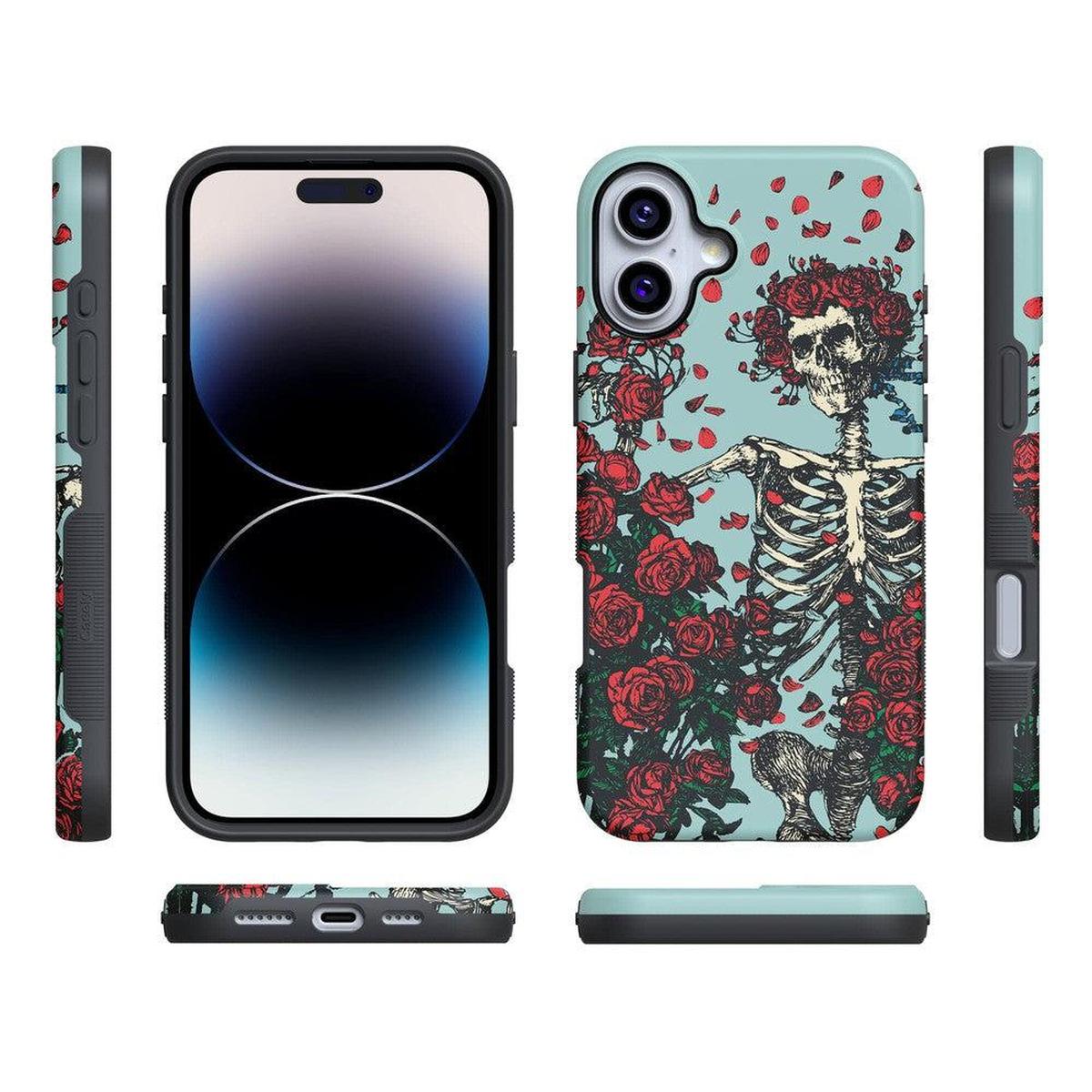 Forever Grateful | Grateful Dead Skeleton Floral Case iPhone Case Grateful Dead