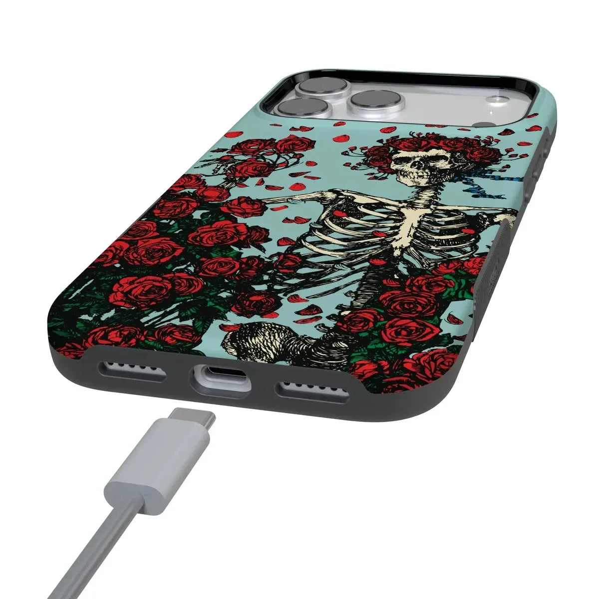 Forever Grateful | Grateful Dead Skeleton Floral Case iPhone Case Grateful Dead