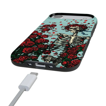 Forever Grateful | Grateful Dead Skeleton Floral Case iPhone Case Grateful Dead