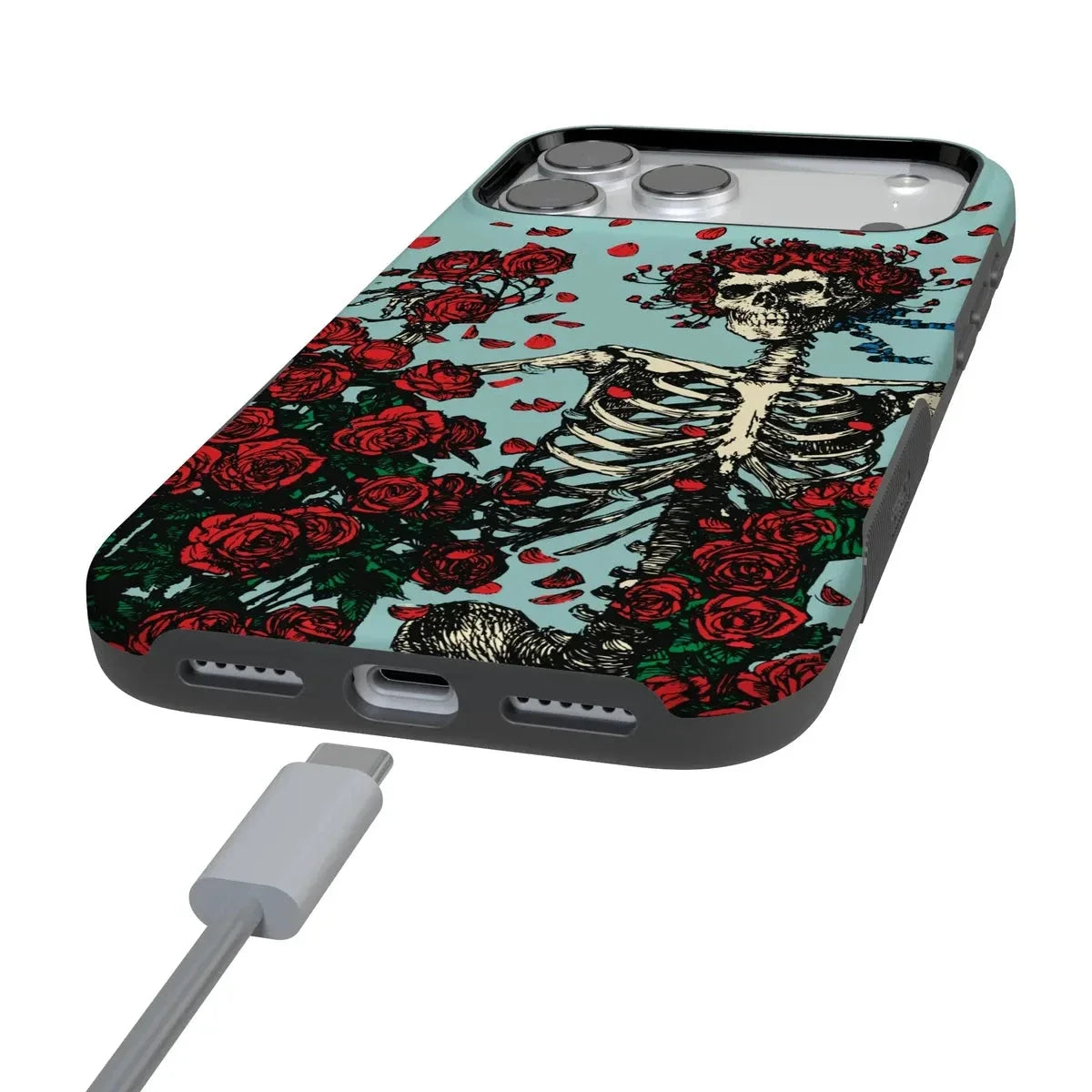 Forever Grateful | Grateful Dead Skeleton Floral Case iPhone Case Grateful Dead