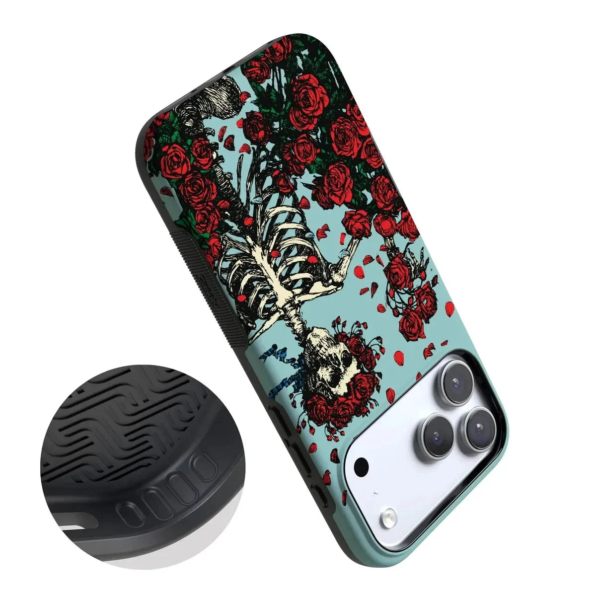Forever Grateful | Grateful Dead Skeleton Floral Case iPhone Case Grateful Dead