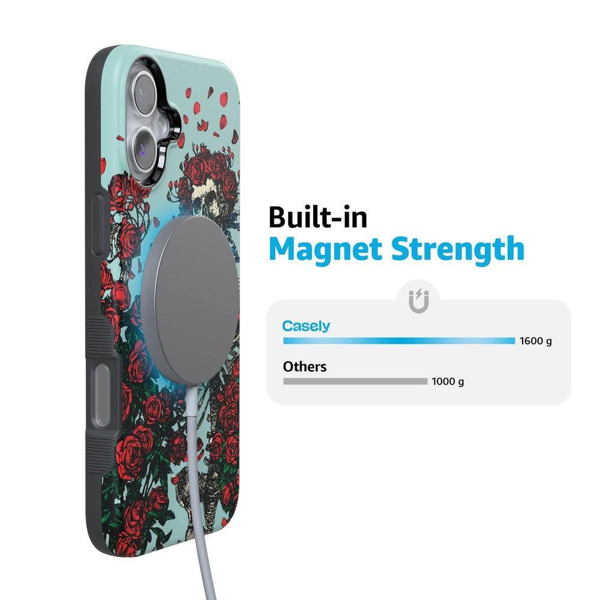 Forever Grateful | Grateful Dead Skeleton Floral Case iPhone Case Grateful Dead