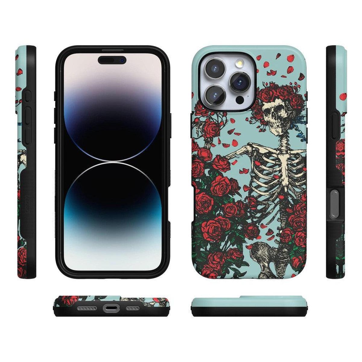 Forever Grateful | Grateful Dead Skeleton Floral Case iPhone Case Grateful Dead