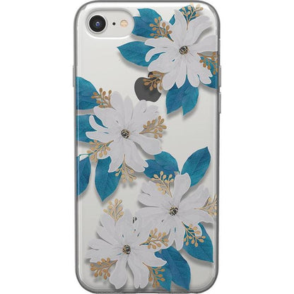 Forget Me Not | Blue and Gold Clear Floral Case iPhone Case get.casely Classic iPhone 6/7/8