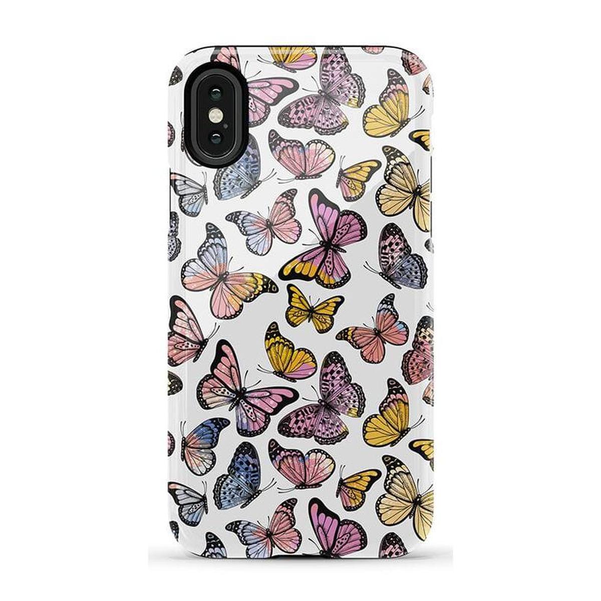 Free Spirit | Rainbow Butterfly Case iPhone Case get.casely Essential iPhone X / XS