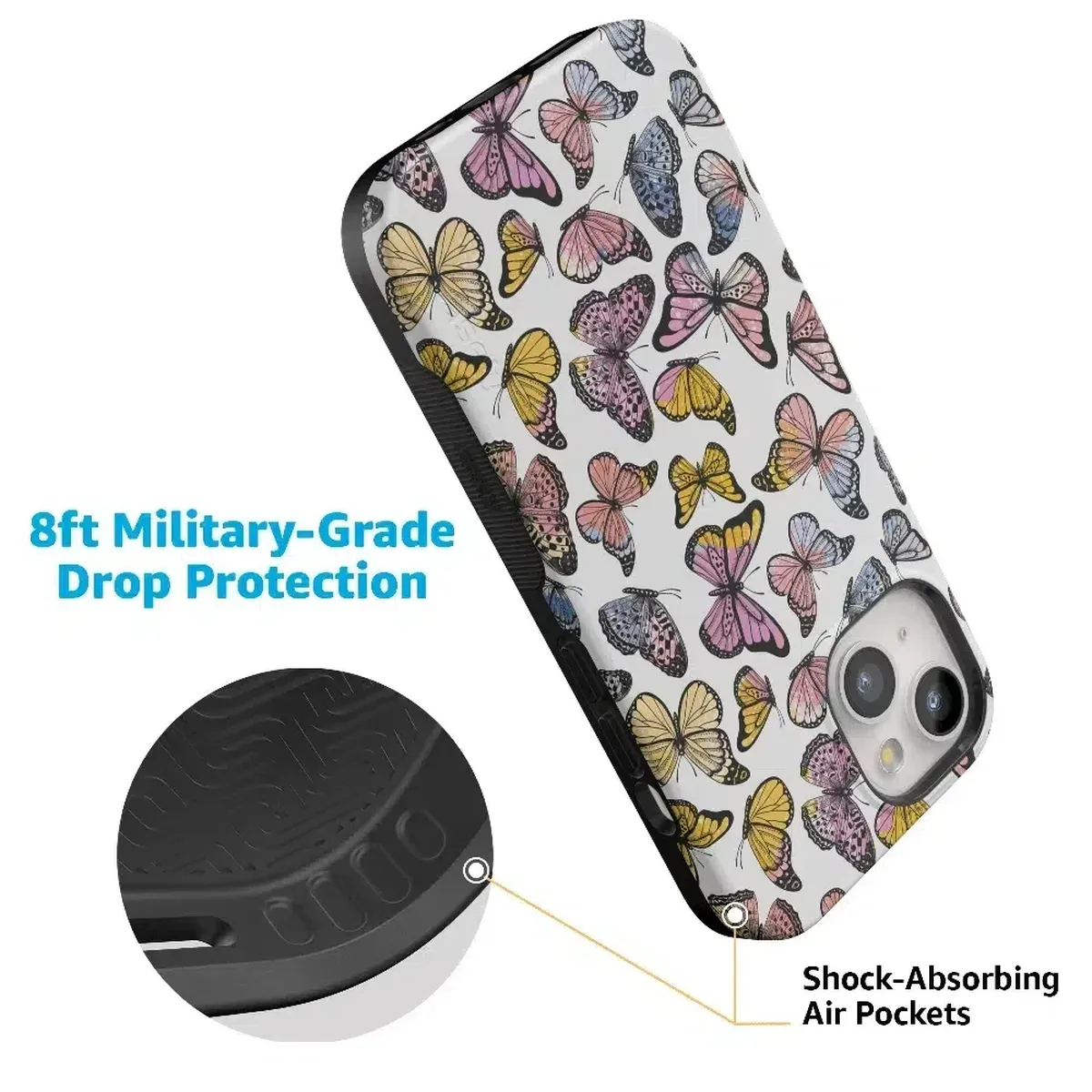 Free Spirit | Rainbow Butterfly Case iPhone Case get.casely