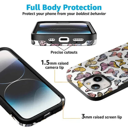 Free Spirit | Rainbow Butterfly Case iPhone Case get.casely