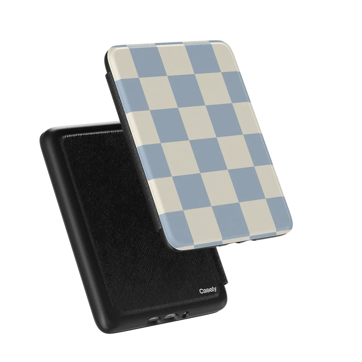 Fit Check | Light Blue Checkerboard Kindle Case