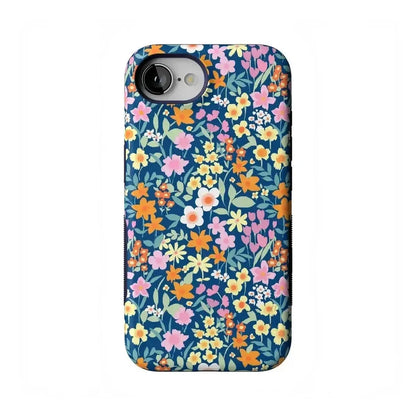Full Bloom | Navy Floral Case iPhone Case get.casely Bold Flex + MagSafe® iPhone 16e