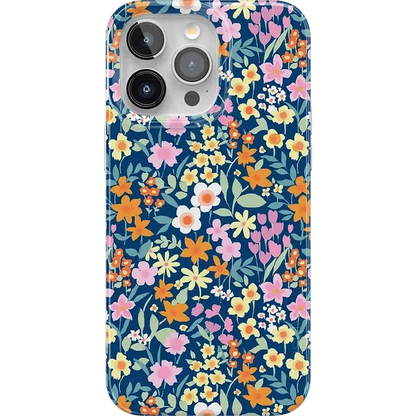 Full Bloom | Navy Floral Case iPhone Case get.casely Classic + MagSafe® iPhone 15 Pro Max