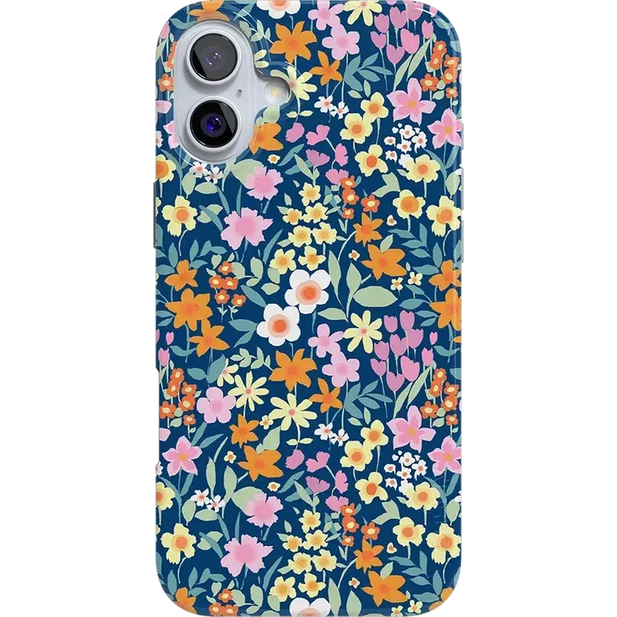 Full Bloom | Navy Floral Case iPhone Case get.casely Classic + MagSafe® iPhone 16 Plus